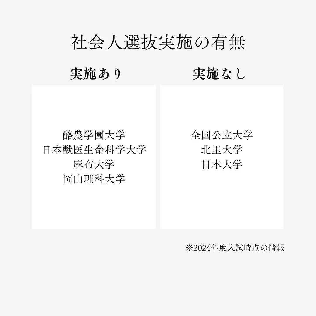 獣医学部の社会人入試について【獣医学部専門予備校メディクール...