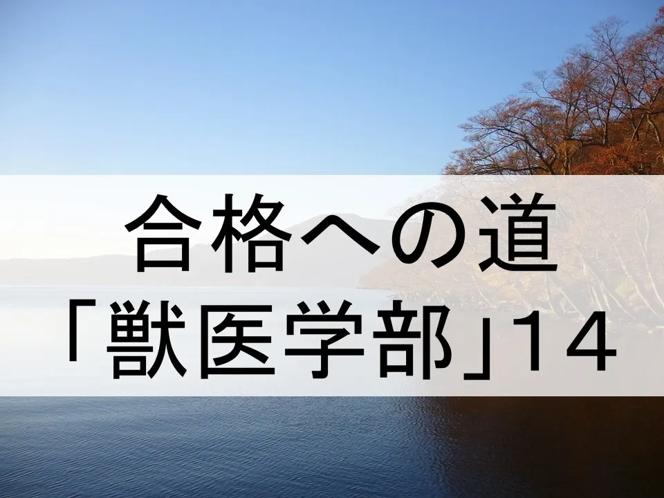 北里大学獣医学部の受験対策